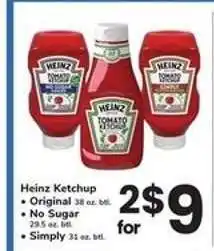 Safeway Heinz Ketchup offer