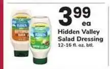 Safeway Hidden Valley Salad Dressing offer