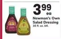 Safeway Newman's Own Salad Dressing offer
