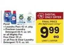 Safeway Persil or all Laundry Detergent offer