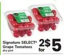 Safeway Signature SELECT Grape Tomatoes offer