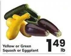 Safeway Yellow or Green Squash or Eggplant offer
