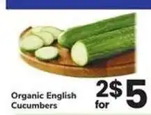 Safeway Organic English Cucumbers offer
