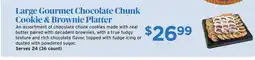 ShopRite Large Gourmet Chocolate Chunk Cookie & Brownie Platter offer