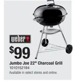 The Home Depot Jumbo Joe 22 Charcoal Grill weber offer