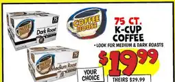 Ollie's COFFEE HOUSE K-CUP COFFEE offer