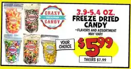 Ollie's CRAZY CANDY FREEZE DRIED CANDY offer