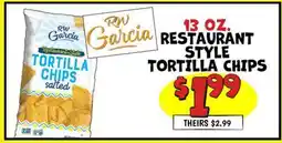 Ollie's RW GARCIA RESTAURANT STYLE TORTILLA CHIPS offer