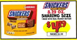 Ollie's SNICKERS SHARING SIZE offer
