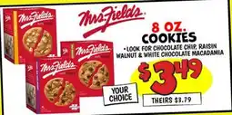 Ollie's MRS. FIELDS COOKIES offer