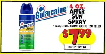 Ollie's SOLARCAINE AFTER SUN SPRAY offer