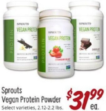 Sprouts Farmers Market Sprouts Vegan Protein Powder offer