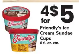 ACME Friendly's Ice Cream Sundae Cups offer