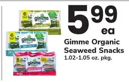 ACME Gimme Organic Seaweed Snacks offer