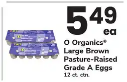 ACME O Organics Large Brown Pasture-Raised Grade A Eggs offer