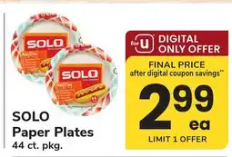 ACME SOLO Paper Plates offer