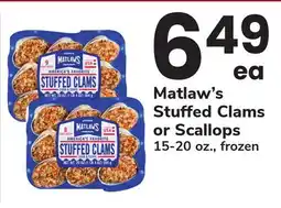 ACME Matlaw's Stuffed Clams or Scallops offer