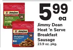 ACME Jimmy Dean Heat 'n Serve Breakfast Sausage offer