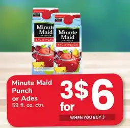 ACME Minute Maid Punch or Ades offer