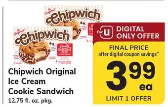 ACME Chipwich Original Ice Cream Cookie Sandwich offer
