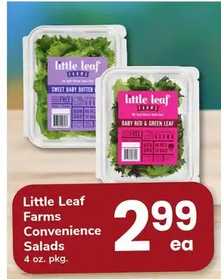 ACME Little Leaf Farms Convenience Salads offer