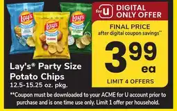 ACME Lay's Party Size Potato Chips offer
