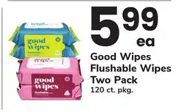 ACME Good Wipes Flushable Wipes Two Pack offer