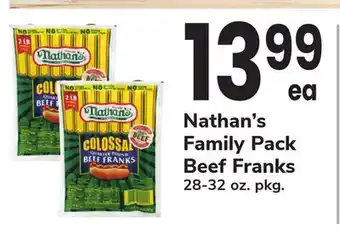 ACME Nathan's Family Pack Beef Franks offer