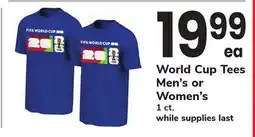 ACME World Cup Tees Men's or Women's offer