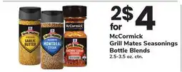 ACME McCormick Grill Mates Seasonings Bottle Blends offer