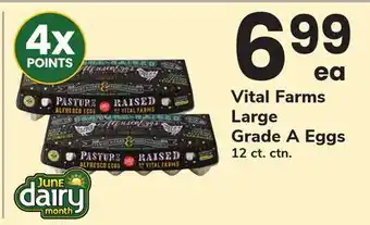 ACME Vital Farms Large Grade A Eggs offer