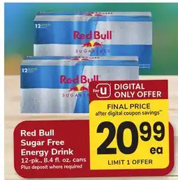 ACME Red Bull Sugar Free Energy Drink offer