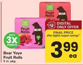 ACME Bear Yoyo Fruit Rolls offer