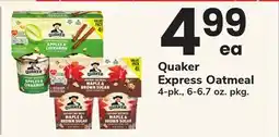 ACME Quaker Express Oatmeal offer