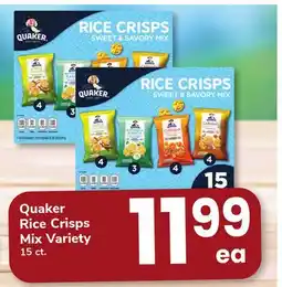 ACME Quaker Rice Crisps Mix Variety offer