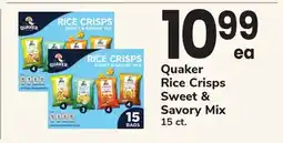 ACME Quaker Rice Crisps Sweet & Savory Mix offer