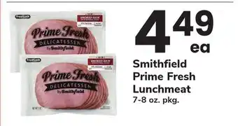 ACME Smithfield Prime Fresh Lunchmeat offer