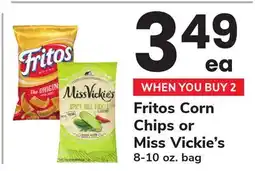 ACME Fritos Corn Chips or Miss Vickie's offer