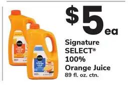ACME Signature SELECT 100% Orange Juice offer