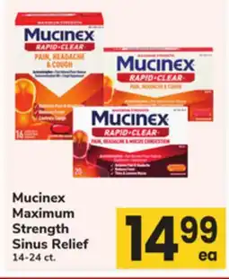 ACME Mucinex Maximum Strength Sinus Relief offer