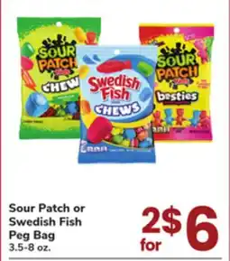 ACME Sour Patch or Swedish Fish Peg Bag offer