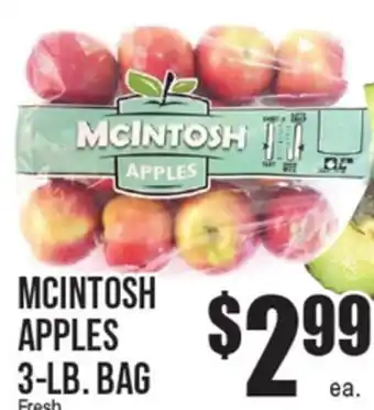 Extra Supermarket MCINTOSH APPLES offer