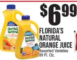 Extra Supermarket FLORIDA'S NATURAL ORANGE JUICE offer