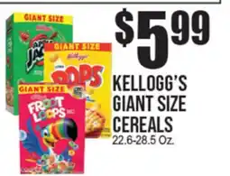 Extra Supermarket KELLOGG'S GIANT SIZE CEREALS offer