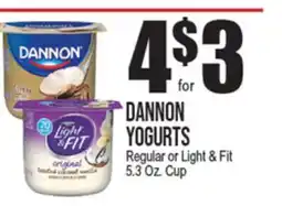 Extra Supermarket DANNON YOGURTS offer