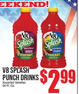 Extra Supermarket V8 SPLASH PUNCH DRINKS offer