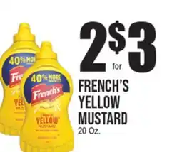 Extra Supermarket FRENCH'S YELLOW MUSTARD offer