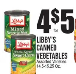 Extra Supermarket LIBBY'S CANNED VEGETABLES offer