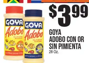 Extra Supermarket GOYA ADOBO CON OR SIN PIMIENTA offer