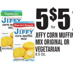 Extra Supermarket JIFFY CORN MUFFIN MIX ORIGINAL OR VEGETARIAN offer